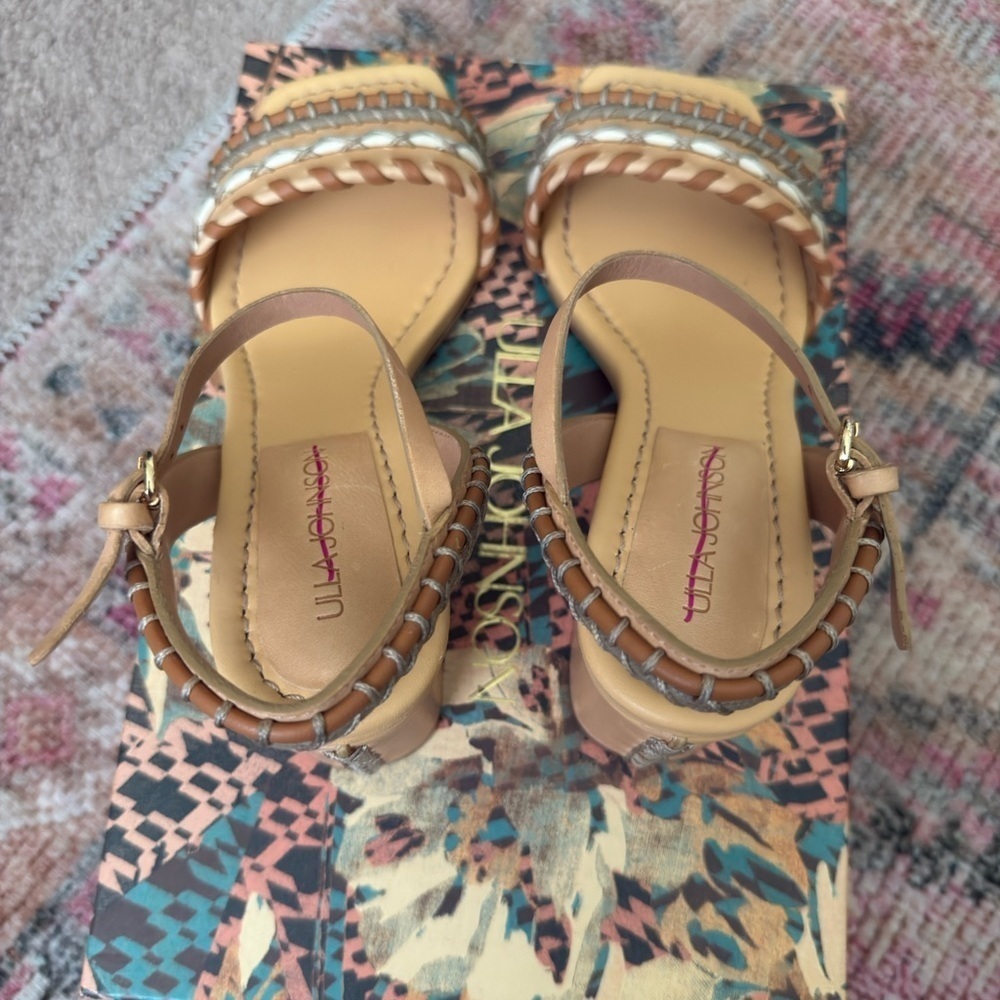 Ulla Johnson Sofia Leather Sandals - Picture 8 of 8